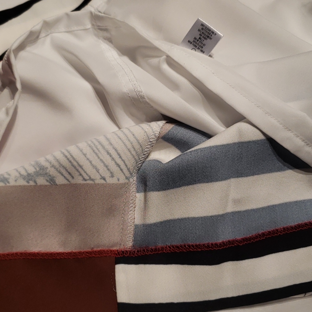 MILLY NEW Dress Striped ColorBlock Sheath Back Zip Women's 8 USA Sexy! - Picture 14 of 14